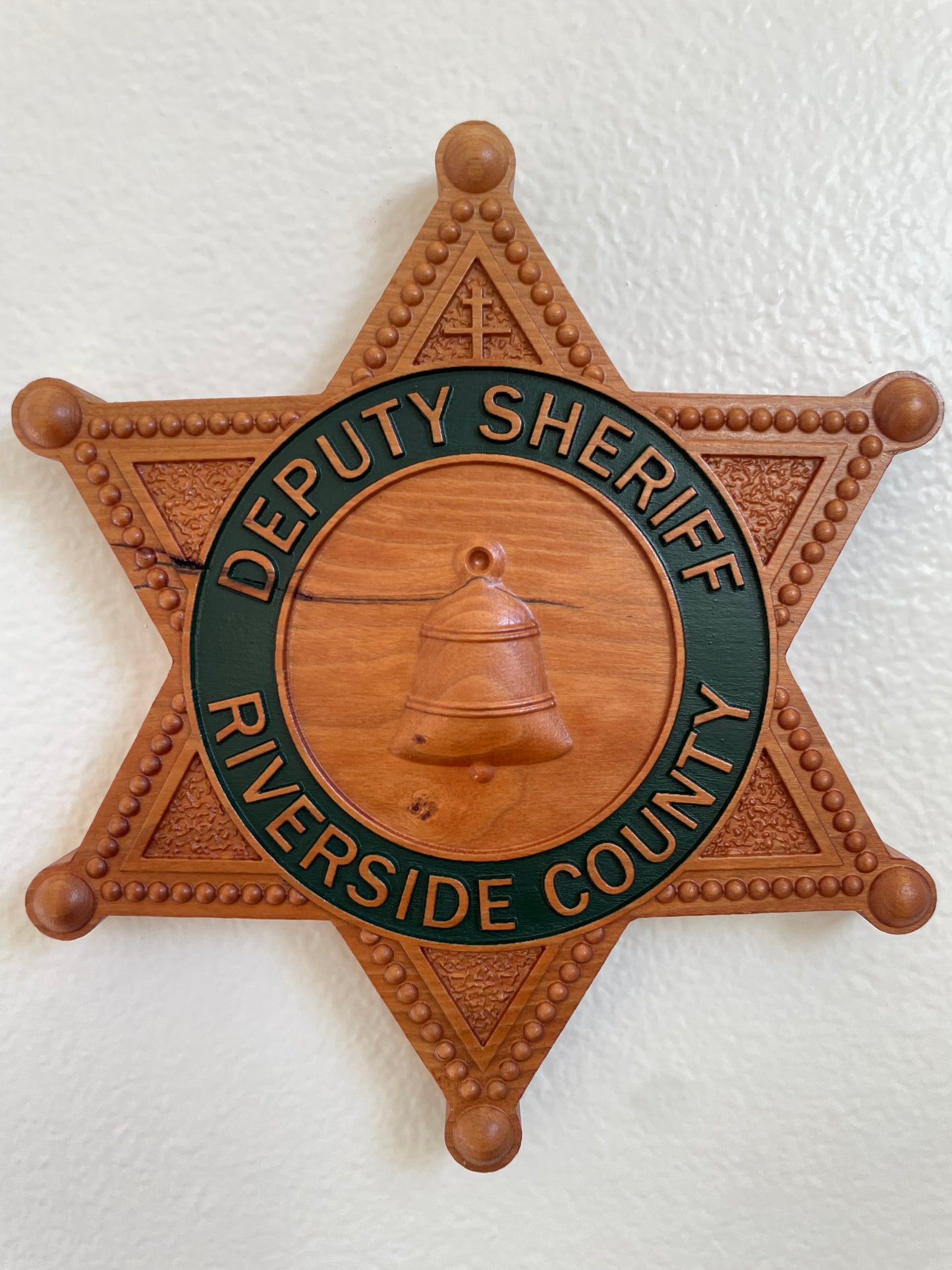 Riverside County Sheriff’s Office Wood Badge, RSO Badge, Wood Badge, Police Badge, Law Enforcement, Plaque, Hardwood
