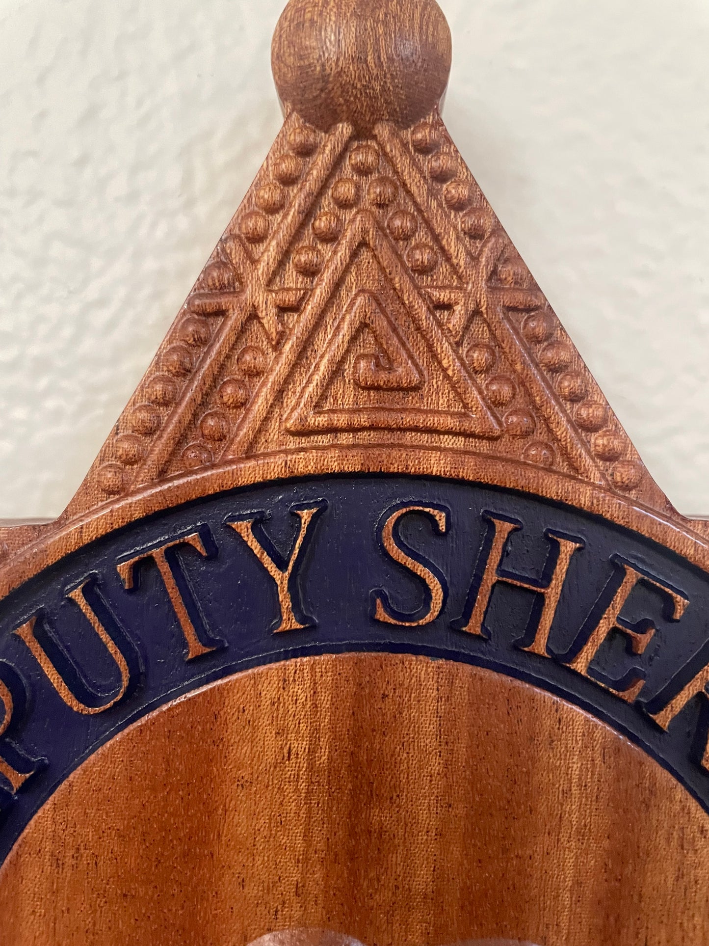 LA SHERIFF BADGE, Wood Badge, Los Angeles County Sheriff's Department, Police Badge, Law Enforcement, Plaque, Hardwood
