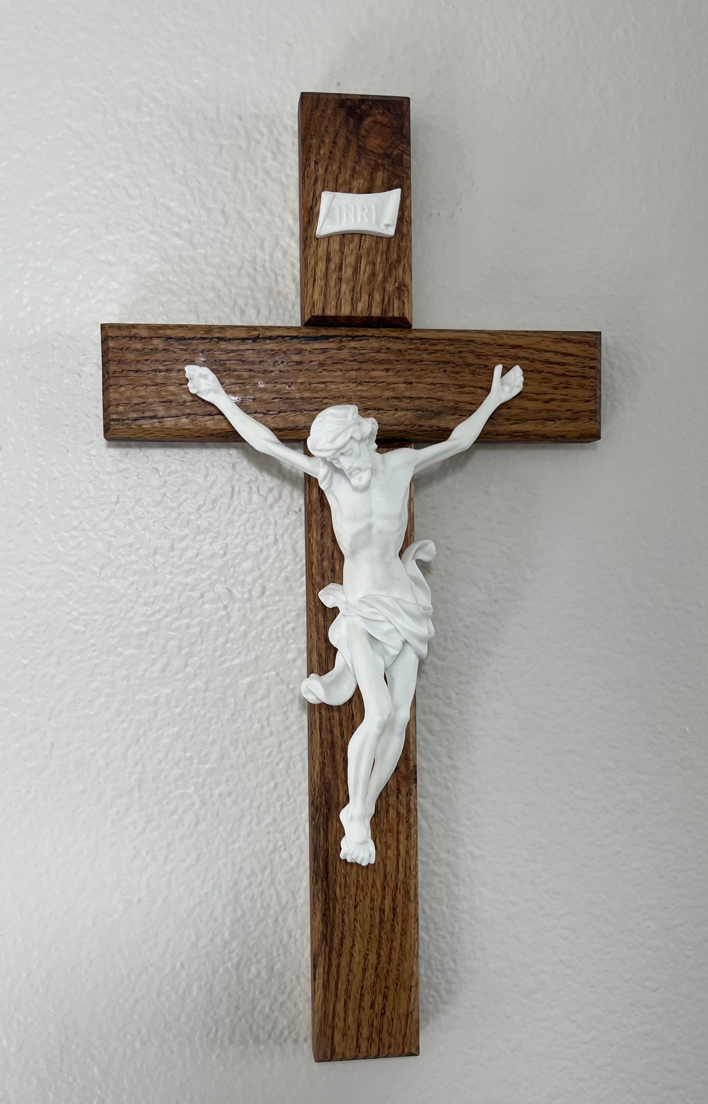 White Resin Crucifix